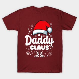 Daddy Claus Santa Hat Christmas Family T-Shirt